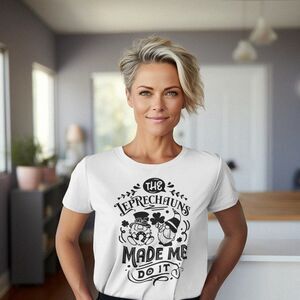 The Leprechauns Made Me Do It Short Sleeve Tee Design 2